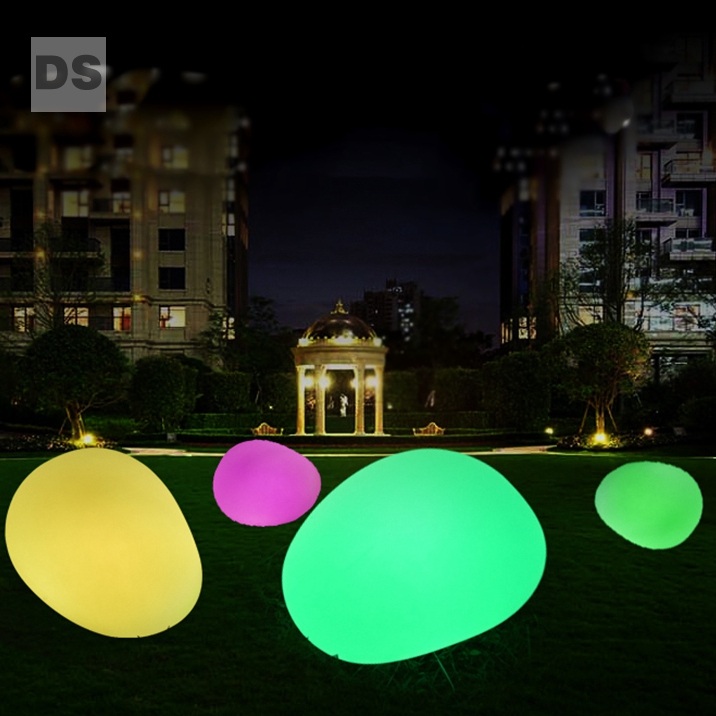 charging glowing stone lamp garden villa landscape