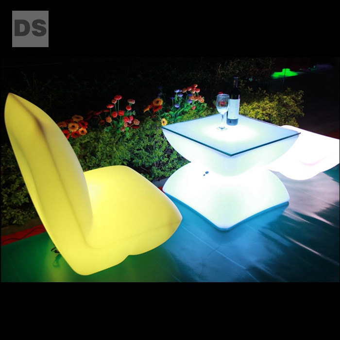 colorful waterproof LED light  sofa dining tables and chairs