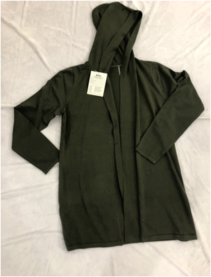 OPEN HOODIE CARDIGAN